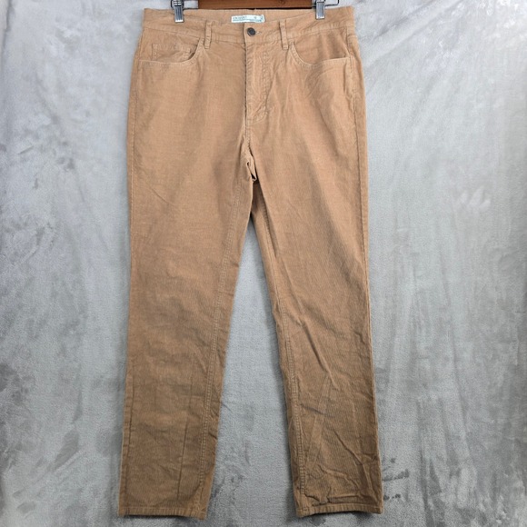 Criquet Other - CRIQUET Mens‎ Tan Corduroy Straight Leg Pants Size 32x29 Golf Casual Preppy